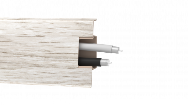 Плинтус ПВХ Arbiton - MACK 60 мм ЯСЕНЬ СЕВЕРНЫЙ 2 60х20х2500